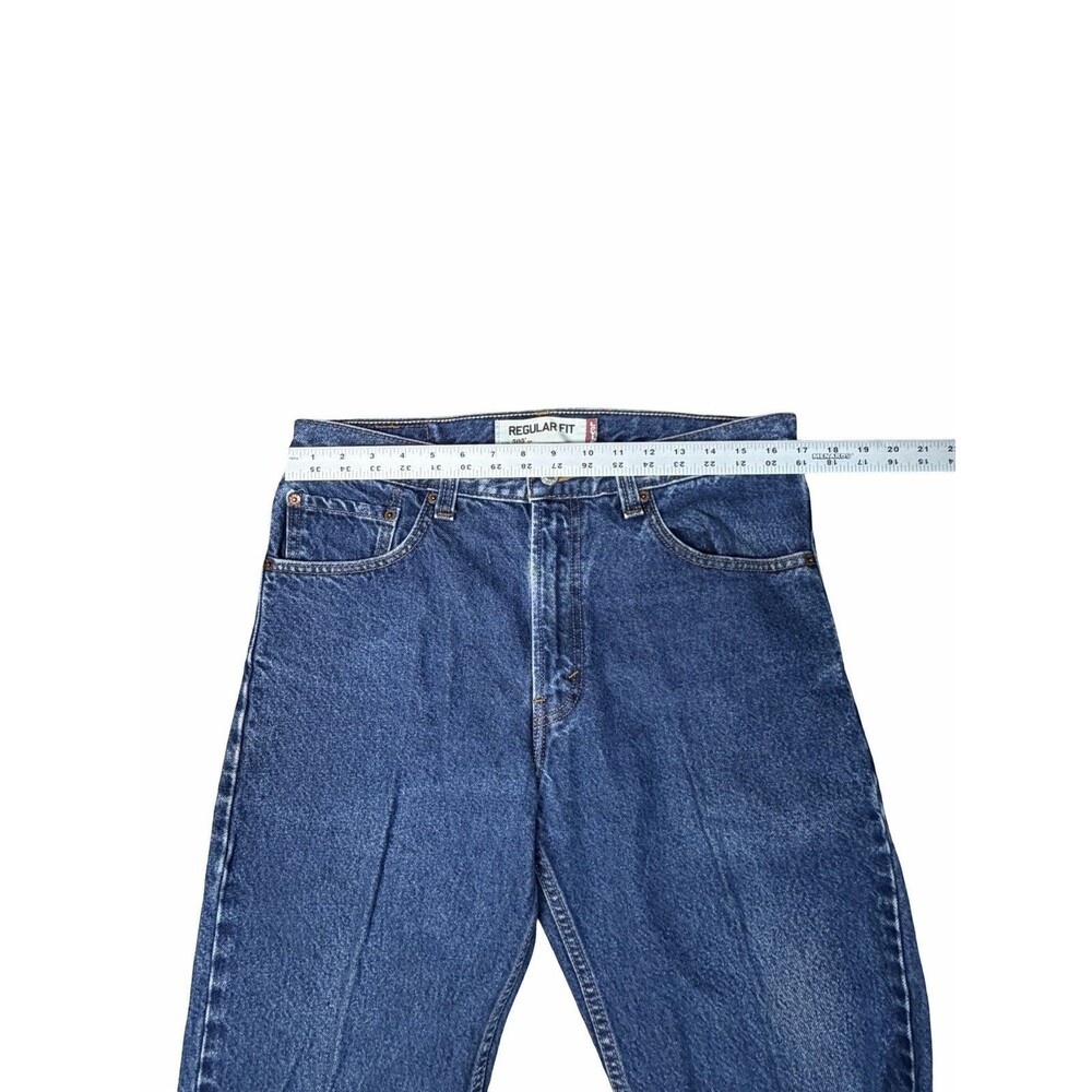Levi’s 505 Regular Fit Straight Leg Blue Denim Jeans Men’s 34x30 Year 2009 Levis - Picture 10 of 15